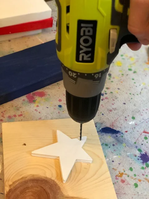 DIY hangin wood flag, how to make your own at home