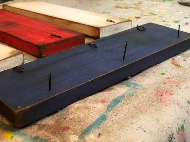 DIY hanging wood flag for your front porch