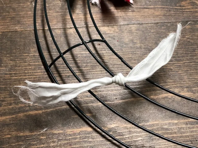 DIY 4th of July rag wreath