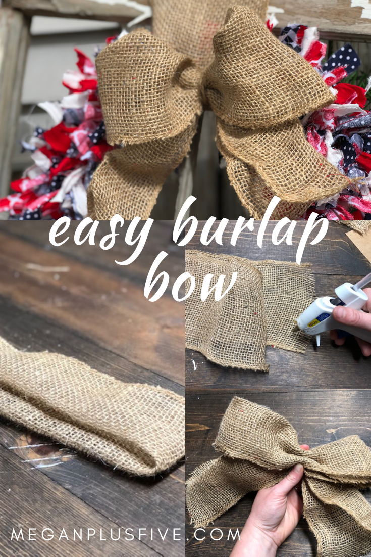 How to make an easy burlap bow