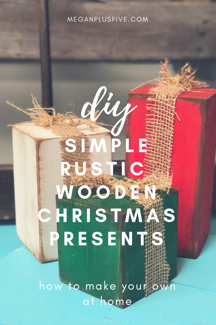 DIY simple rustic wooden Christmas presents, how to make your own at home