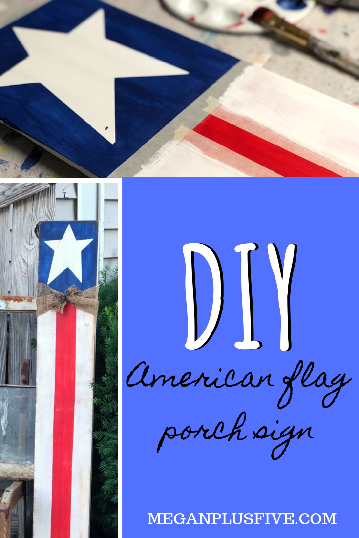 How to make an American Flag porch sign DIY tutorial
