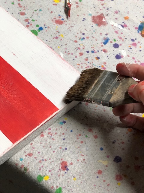 How to make an American flag leaning porch sign, DIY tutorial
