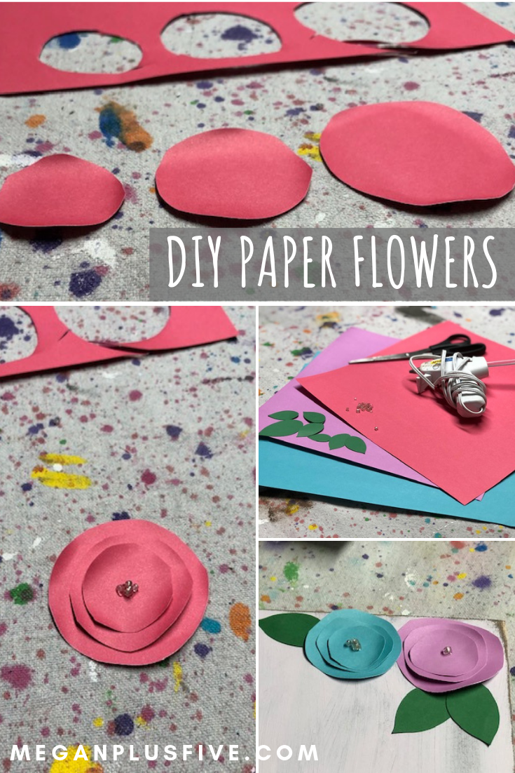 How to make paper flowers without a cutting machine