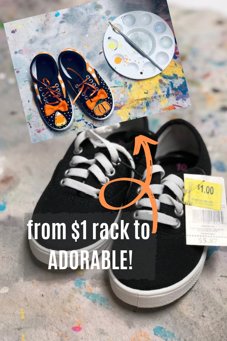 DIY painted shoes. From $1 rack to ADORABLE
