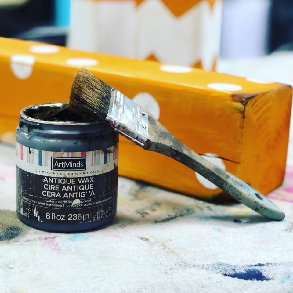 How to use antiquing wax to transform your craft projects. Using antiquing wax to give your DIY crafts a more rustic look.