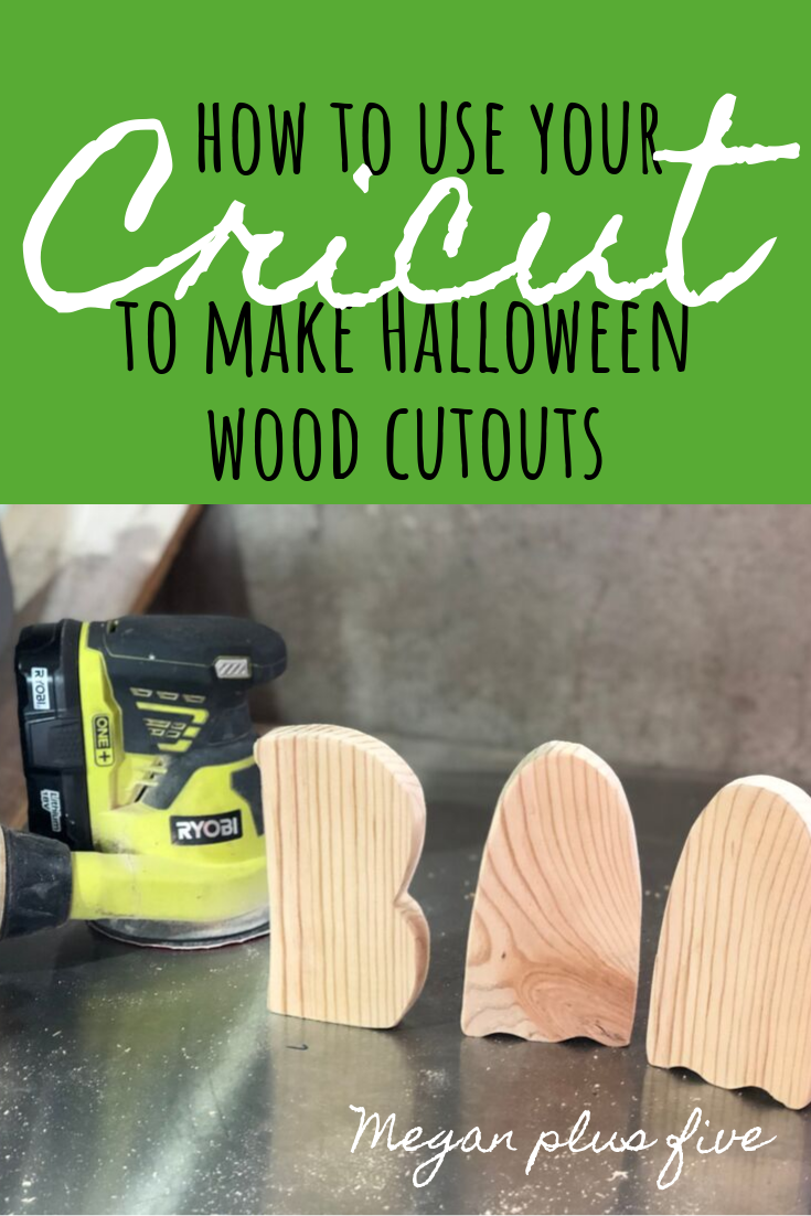 How to use your Cricut to make halloween wood cutouts.