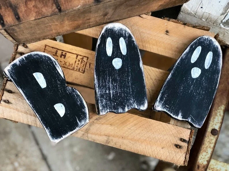 DIY Halloween BOO wood cutouts, DIY craft kit for adults for fall