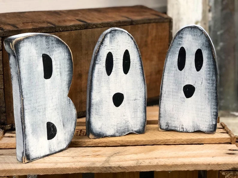 DIY CRAFT KIT how to paint your free standing BOO wood cutouts