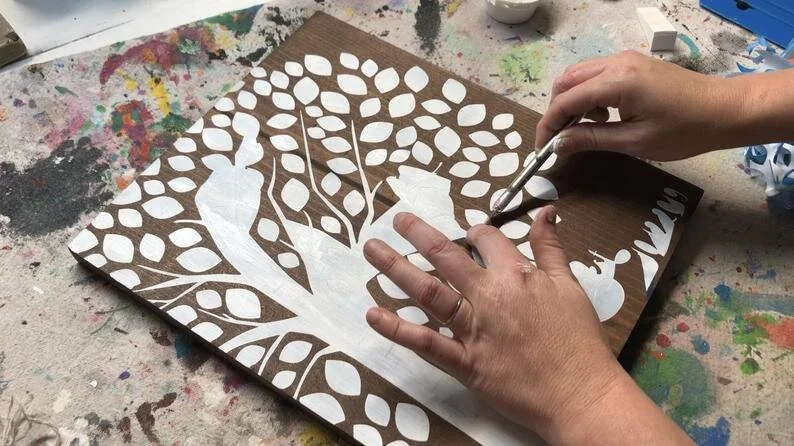 DIY WEDDING SIGN, wedding tree craft kit, affordable wedding decor