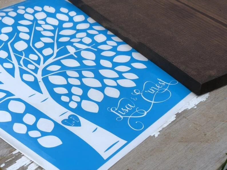 DIY WEDDING SIGN, wedding tree craft kit, affordable wedding decor