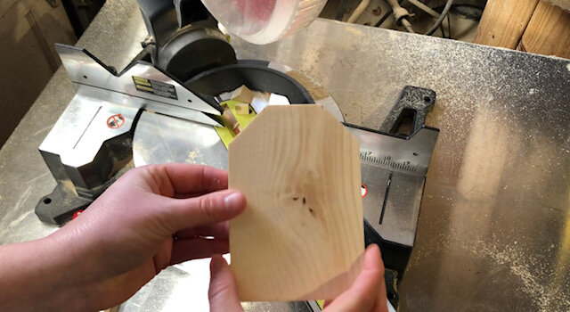 DIY easy wood tags using your miter saw