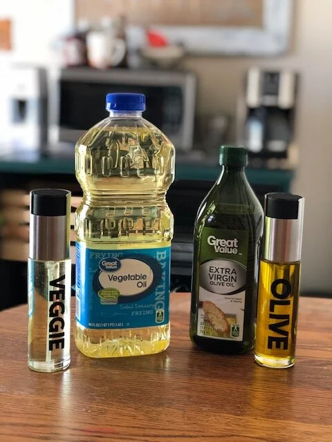 Reusable oil spray bottles + FREE SVG file
