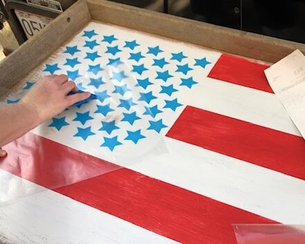 Turn an old drawer into a rustic Ameican flag. It doesn't take much to repurose a drawer that's been collecting dust. If you have some paint and a little creativity you can make your own farmhouse style old looking flag for your home decor.