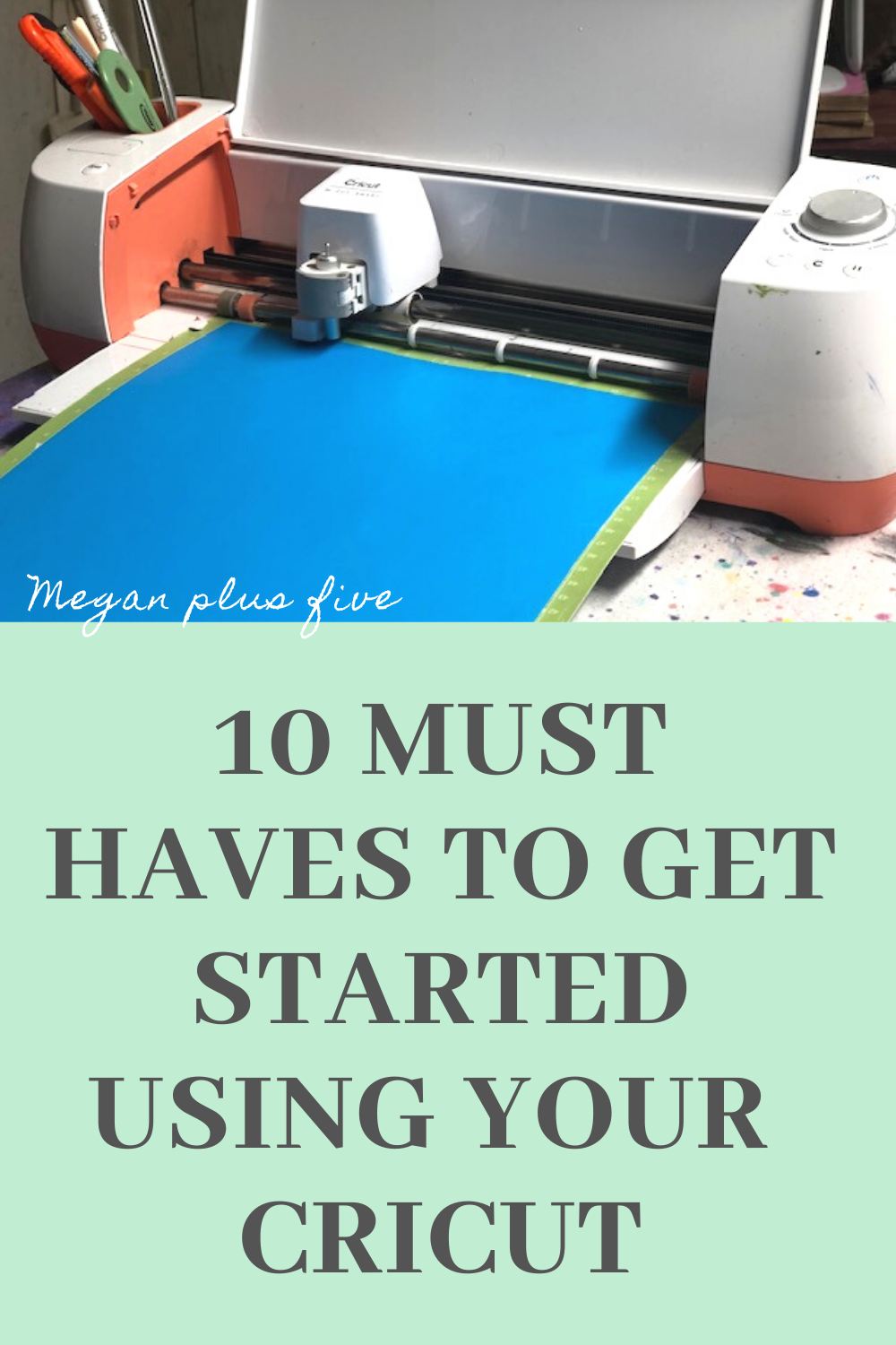 10 must haves to get started using your cricut. What you should buy when you are just starting out using your Cricut cutting machine. Tips to using a Cricut when you are new to vinyl cutting.