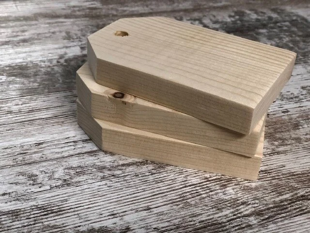 DIY UNFINISHED WOOD TAGS, DIY craft kit for adults, make your own rustic wooden tags with this easy craft kit