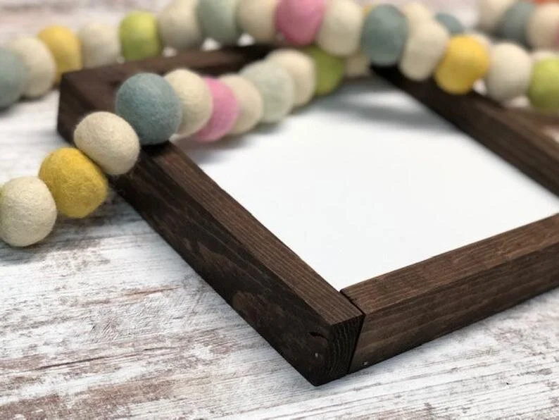 DIY UNFINISHED FRAMED WOOD SIGN, sign painting blank, paint your own wood sign with unfinished blank signs