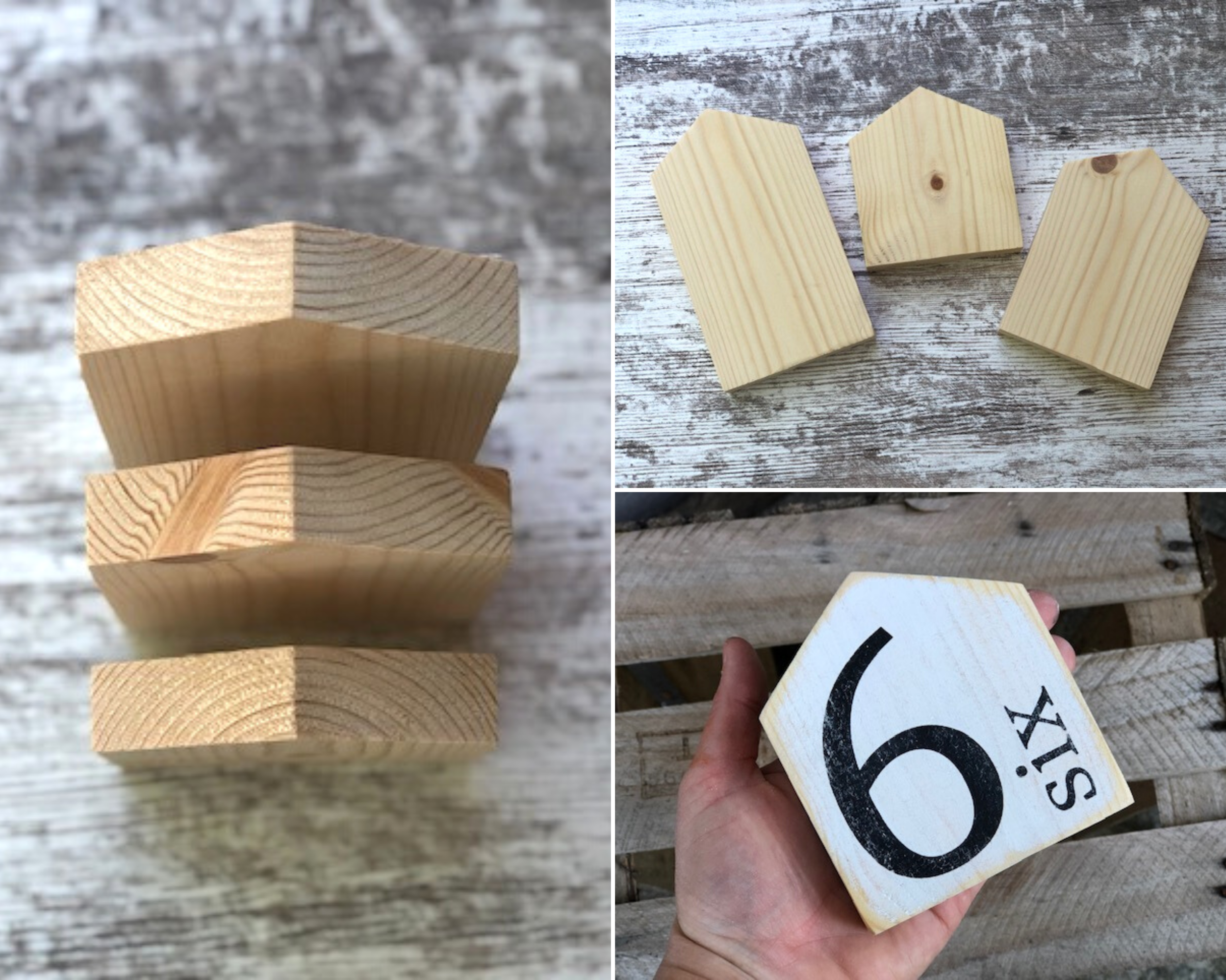 DIY CRAFT KIT FOR ADULTS. How to make mini wood house signs for your rustic farmhouse home decor.