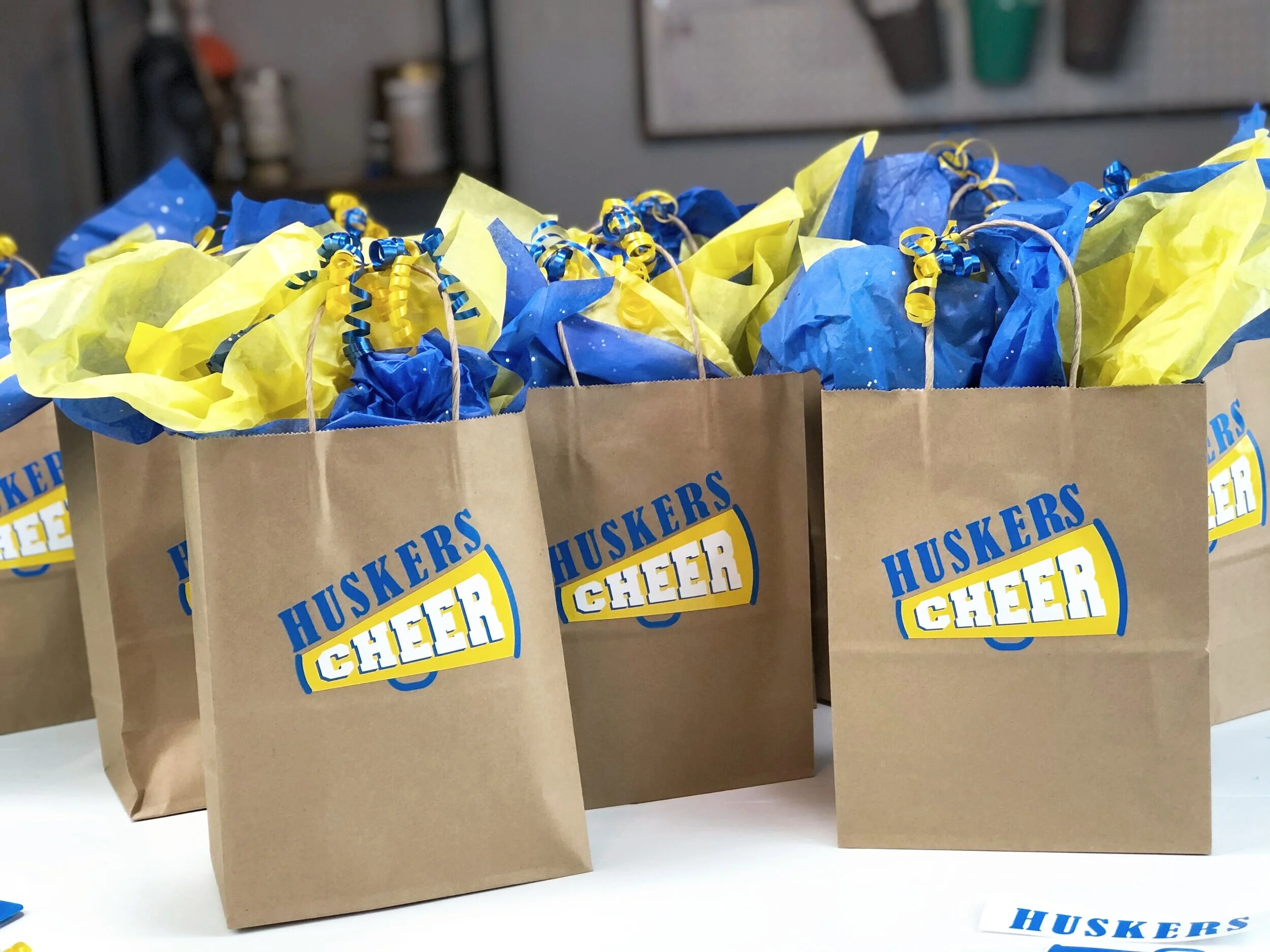 Last minute end of the season cheerleader gift bags
