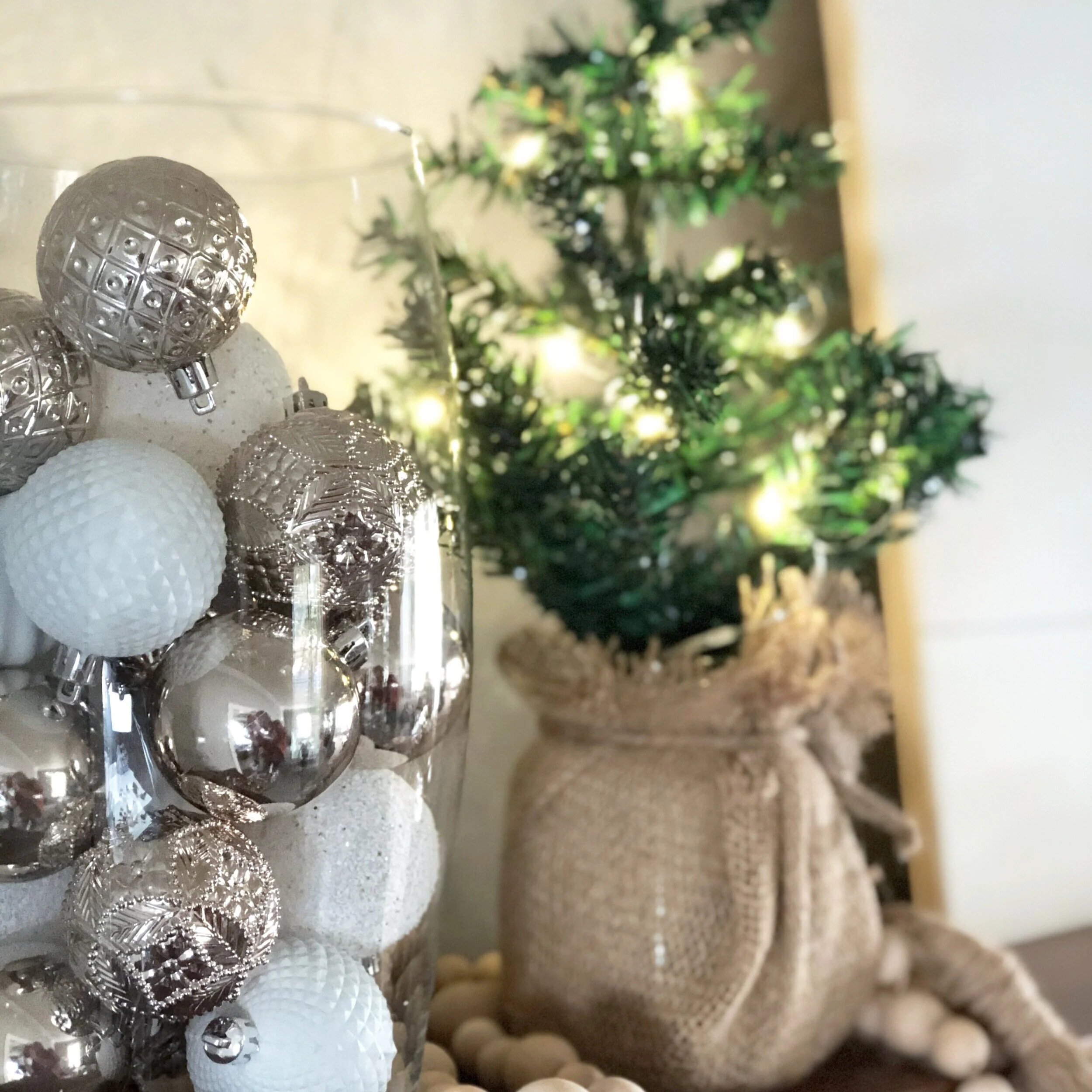 Dollar Tree Christmas Tree rustic decoration