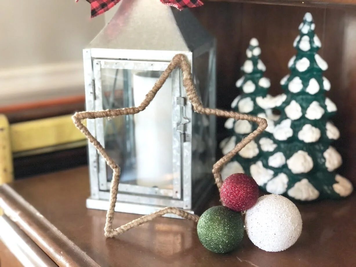 Dollar store Christmas star makeover