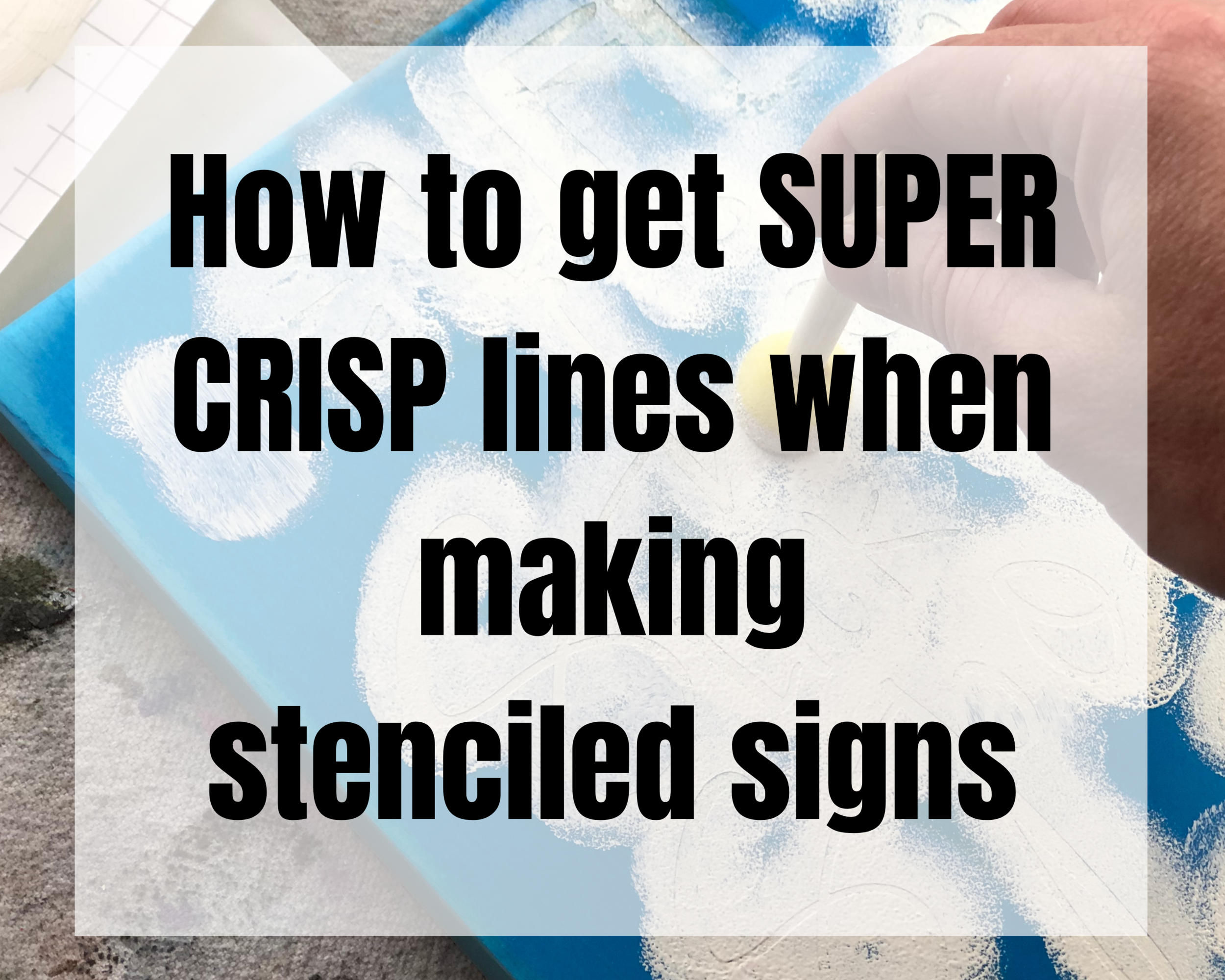 HOW TO STENCIL WOOD SIGNS - Megan plus five