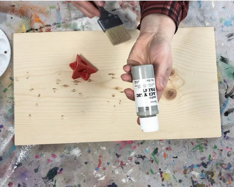 How to stencil on wood using your Cricut. DIY mom's shit list wood sign free SVG. How to paint a lettered wood sign step by step tutorial with pictures.