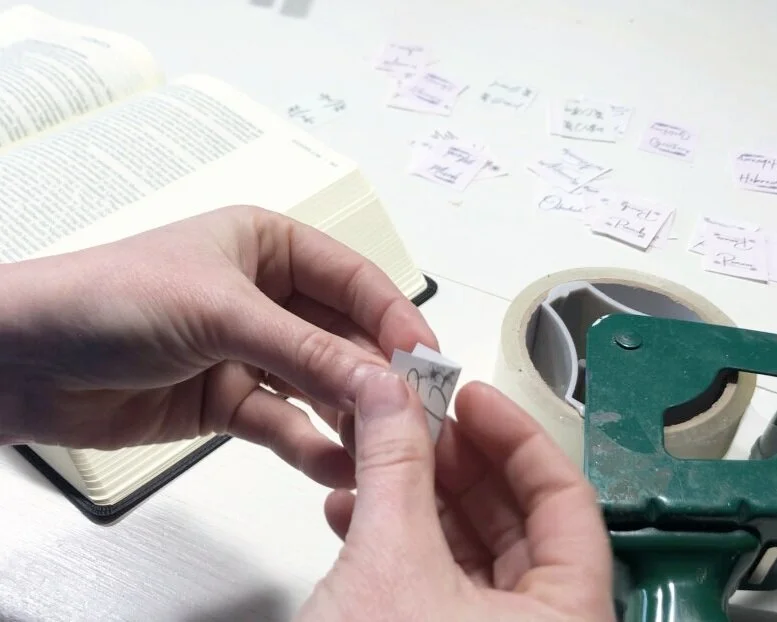 DIY bible tabs + FREE printable - Megan plus five