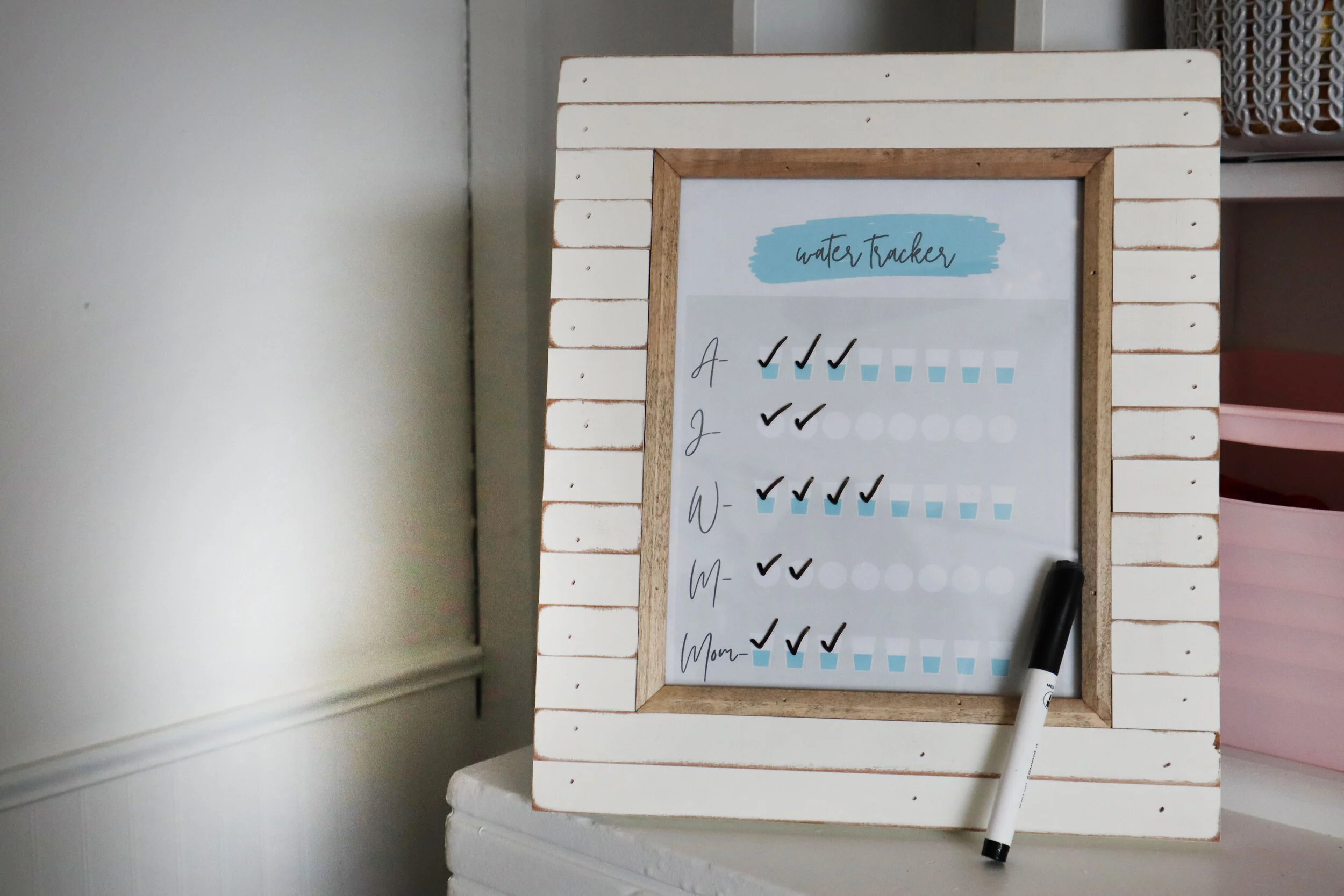family water tracker + FREE PRINTABLE