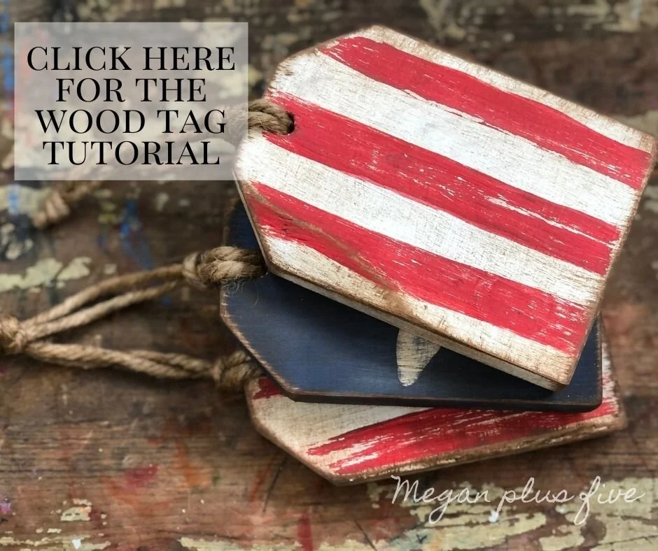 Patriotic crafts for the 4th of July. How to make your own wood firecrackers. DIY 4th of July firework craft for tiered tray decor. Rustic farmhouse style decorations for summer.