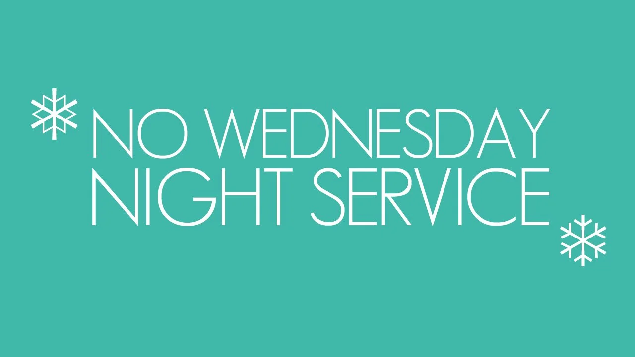 2026-05-06 수요예배 쉽니다 (No Wednesdays Service)