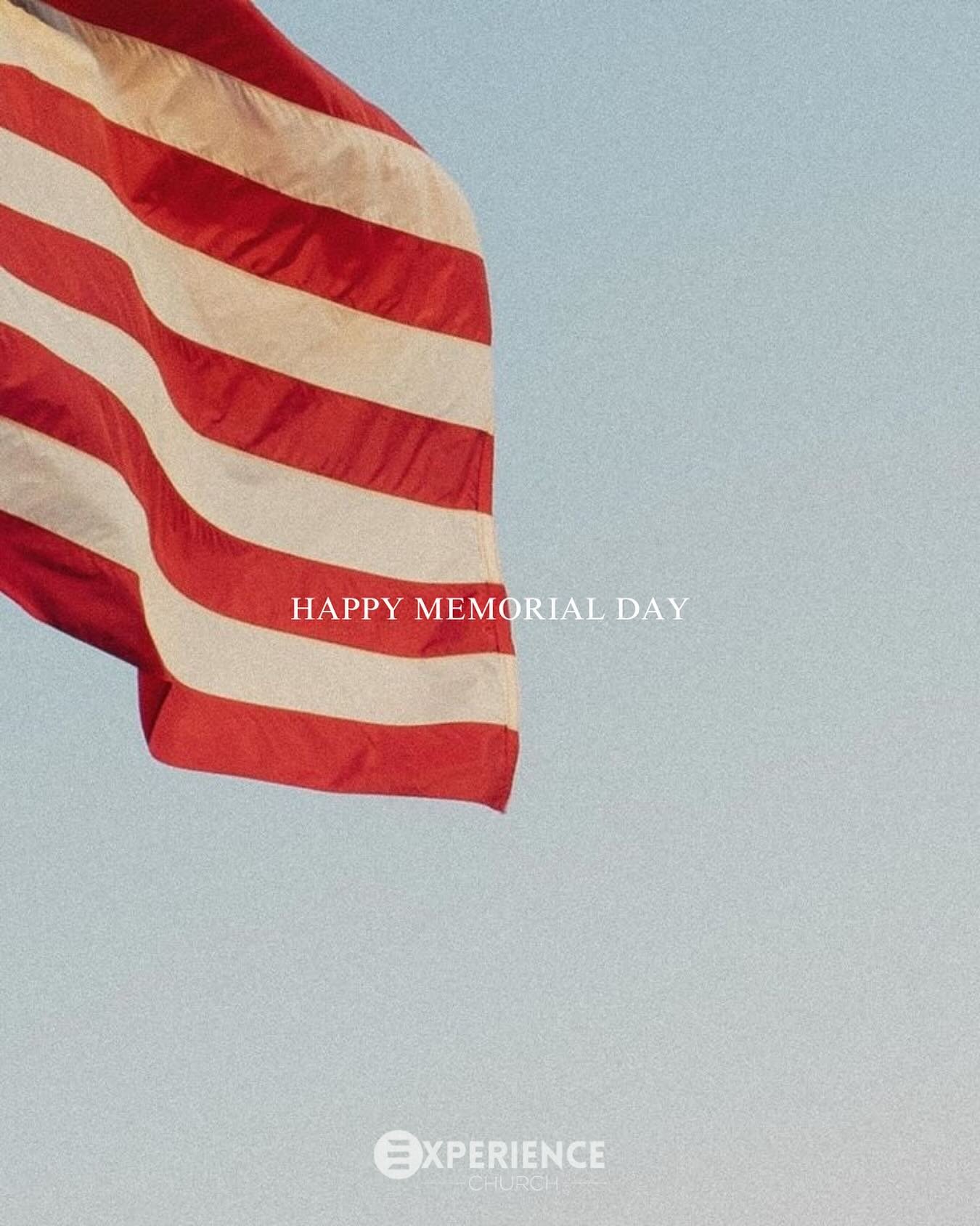 Today, we honor the brave men and women who gave their lives in service to our country. We are so grateful for their sacrifice and the freedom it brings to us. As a church, we take a moment to pause and remember them, pray for their families, and com