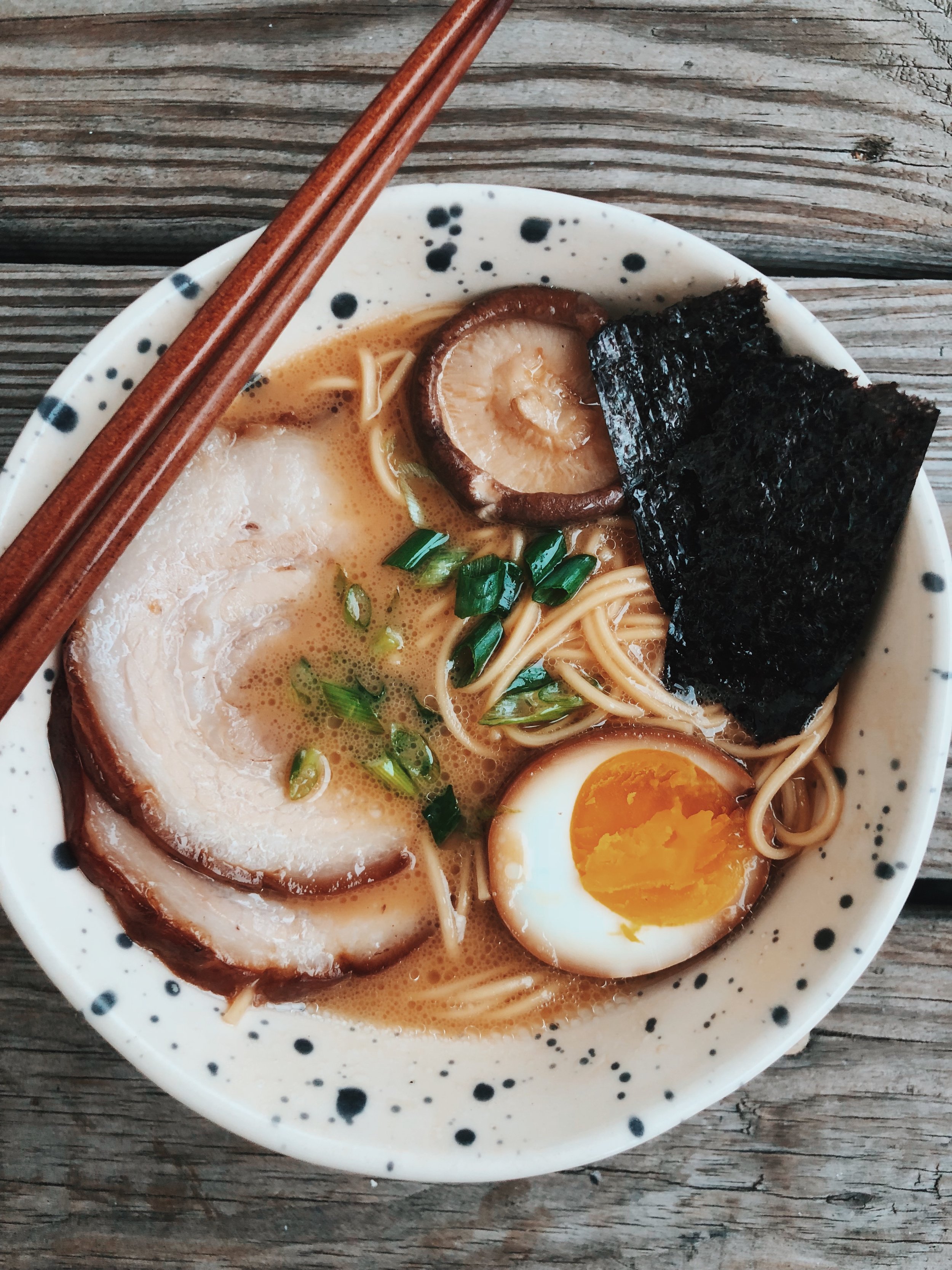 Tonkotsu Ramen with Pork Belly Chashu - The Burning Kitchen