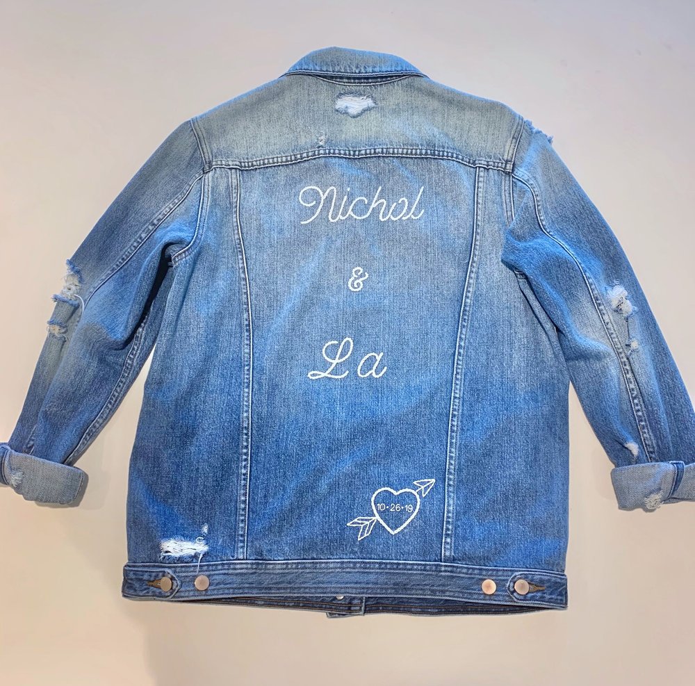 Denim Jacket Embroidery — Embroidered Panda