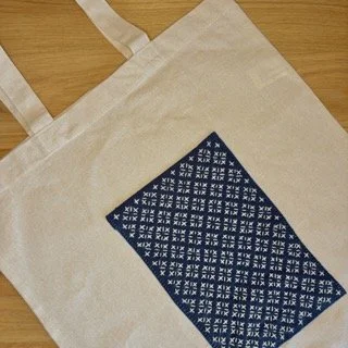 Sashiko Tote Bags for Chiharu Shiota Exhibit