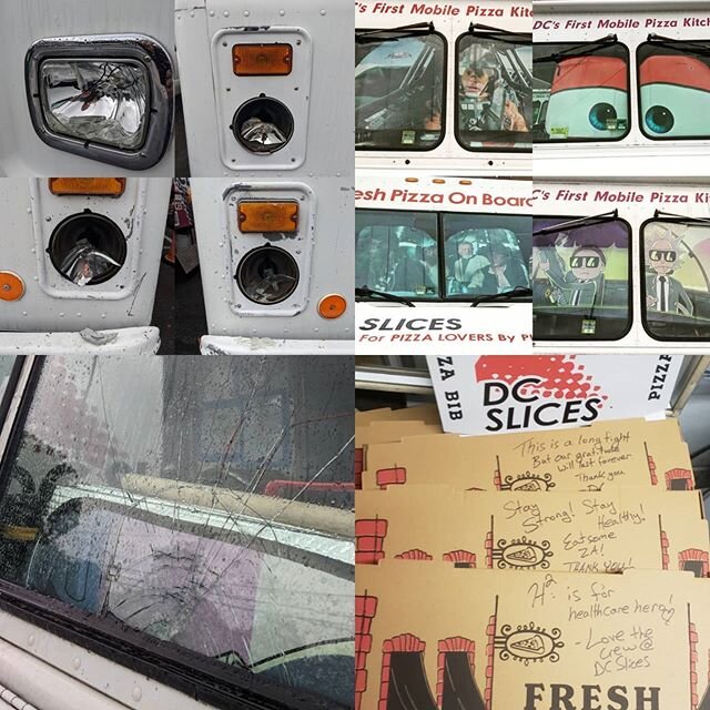 First, we posted &quot;The Windshields of DC Slices,&quot; an ode to our geekier side. Now, we present, &quot;The Busted Headlights of DC Slices,&quot; an ode to the lazy thug who only could bust 5 of 8 headlights and one of 4 windshields.

Sure, it'