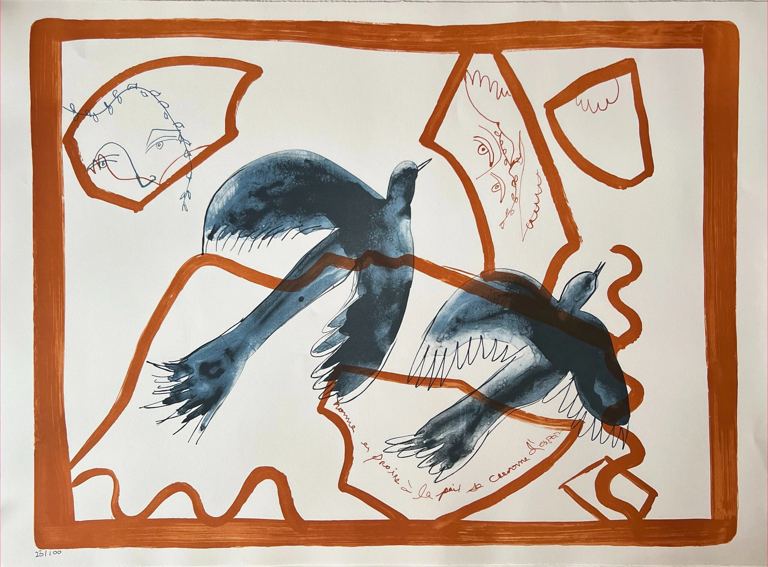 Two Doves print