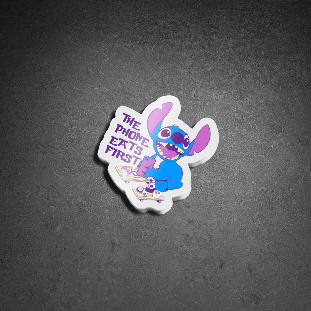 The Phone Eats First Sticker