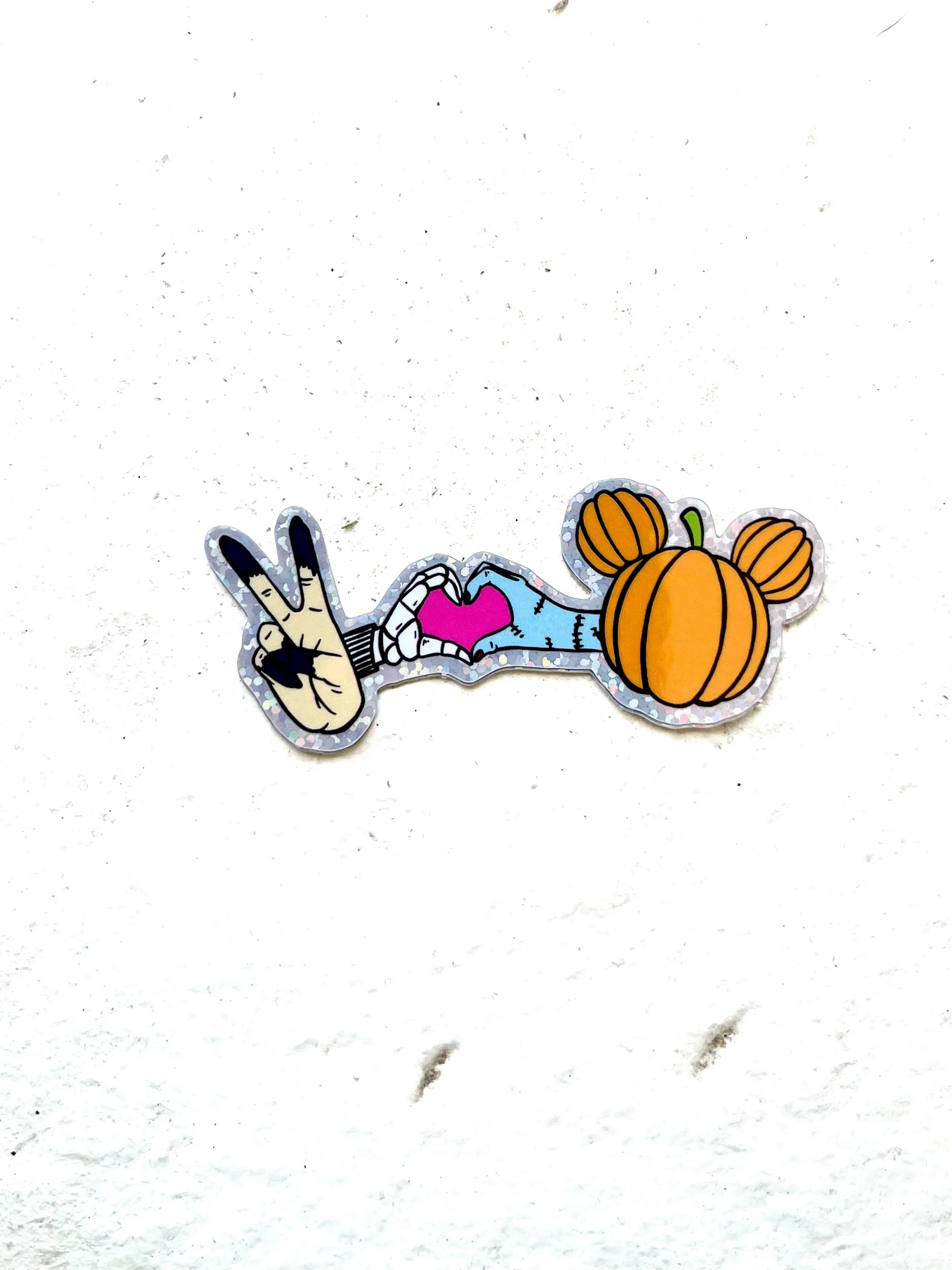 Peace Love Halloween Sticker