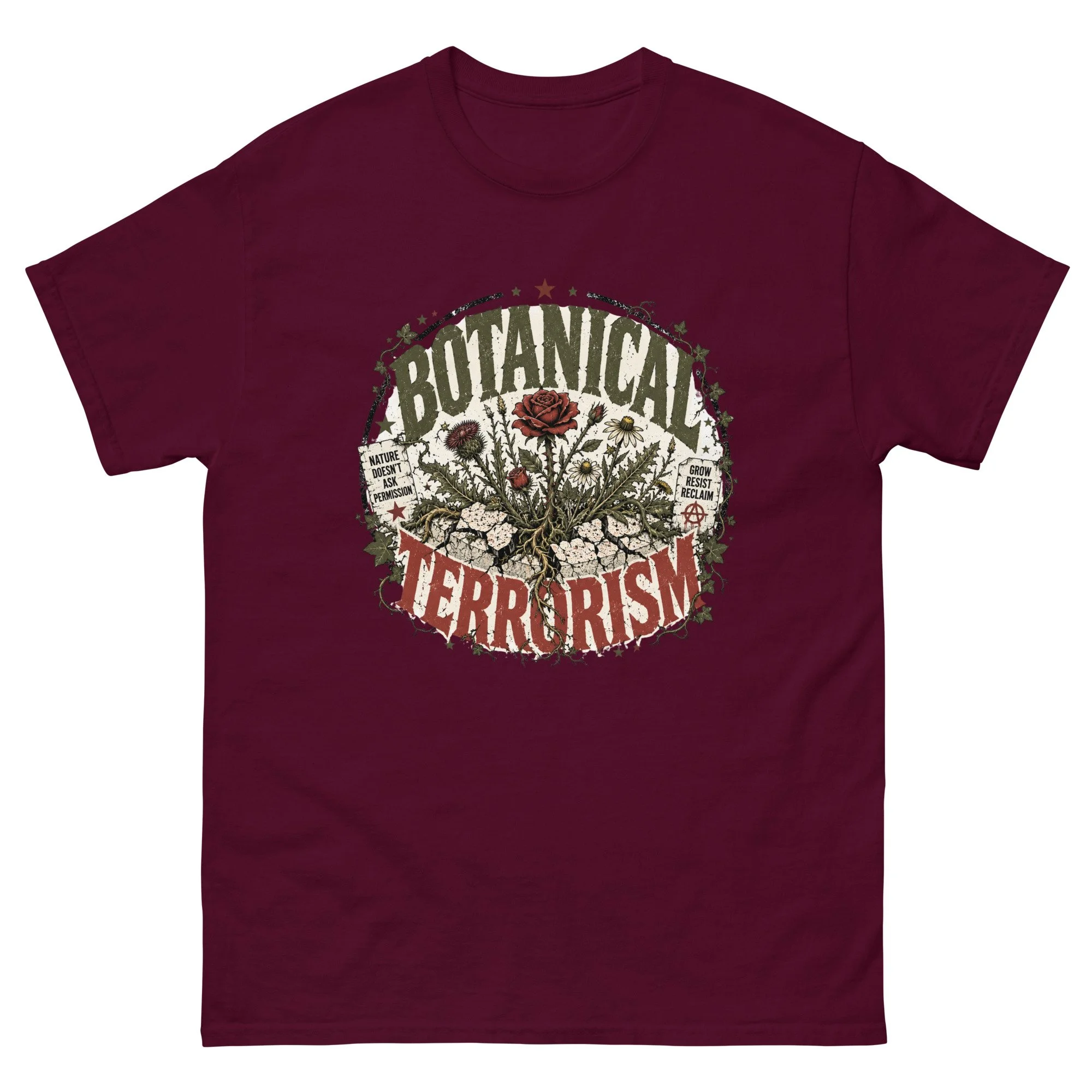 unisex-classic-tee-maroon-front-6a4993b7f0d1d.jpg
