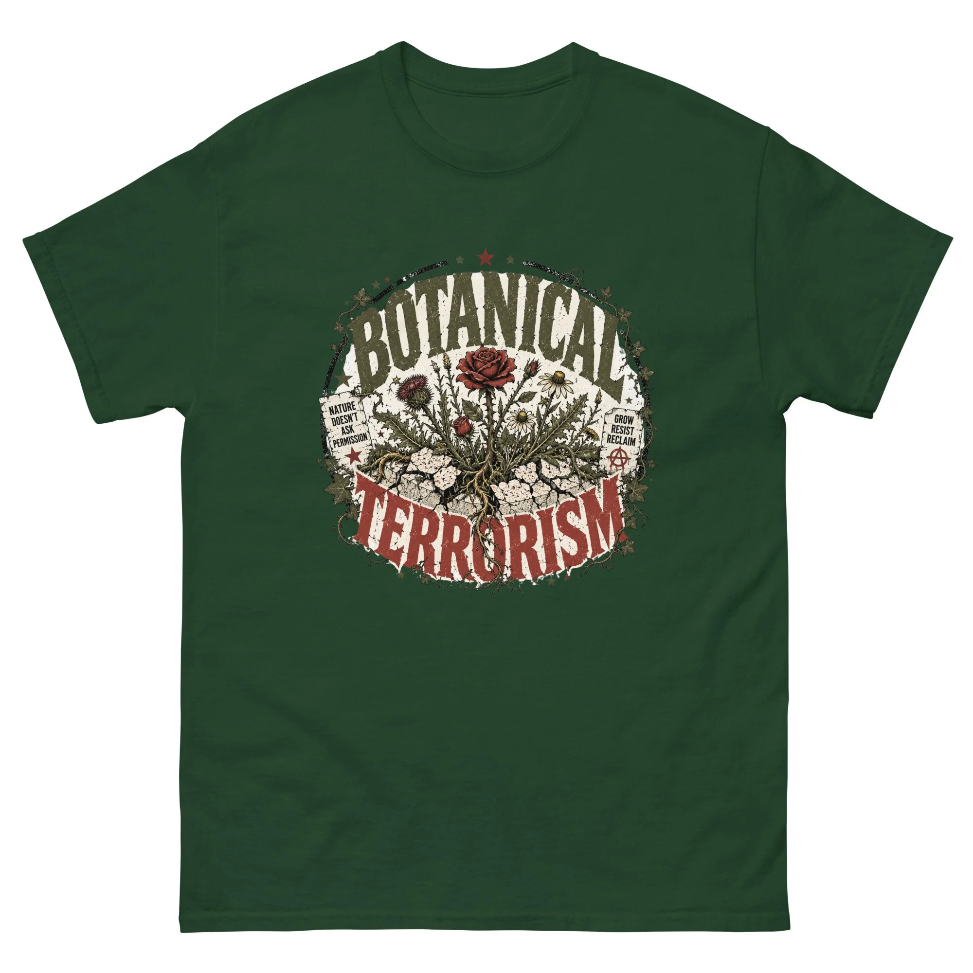 unisex-classic-tee-forest-green-front-6a4993b7f1031.jpg