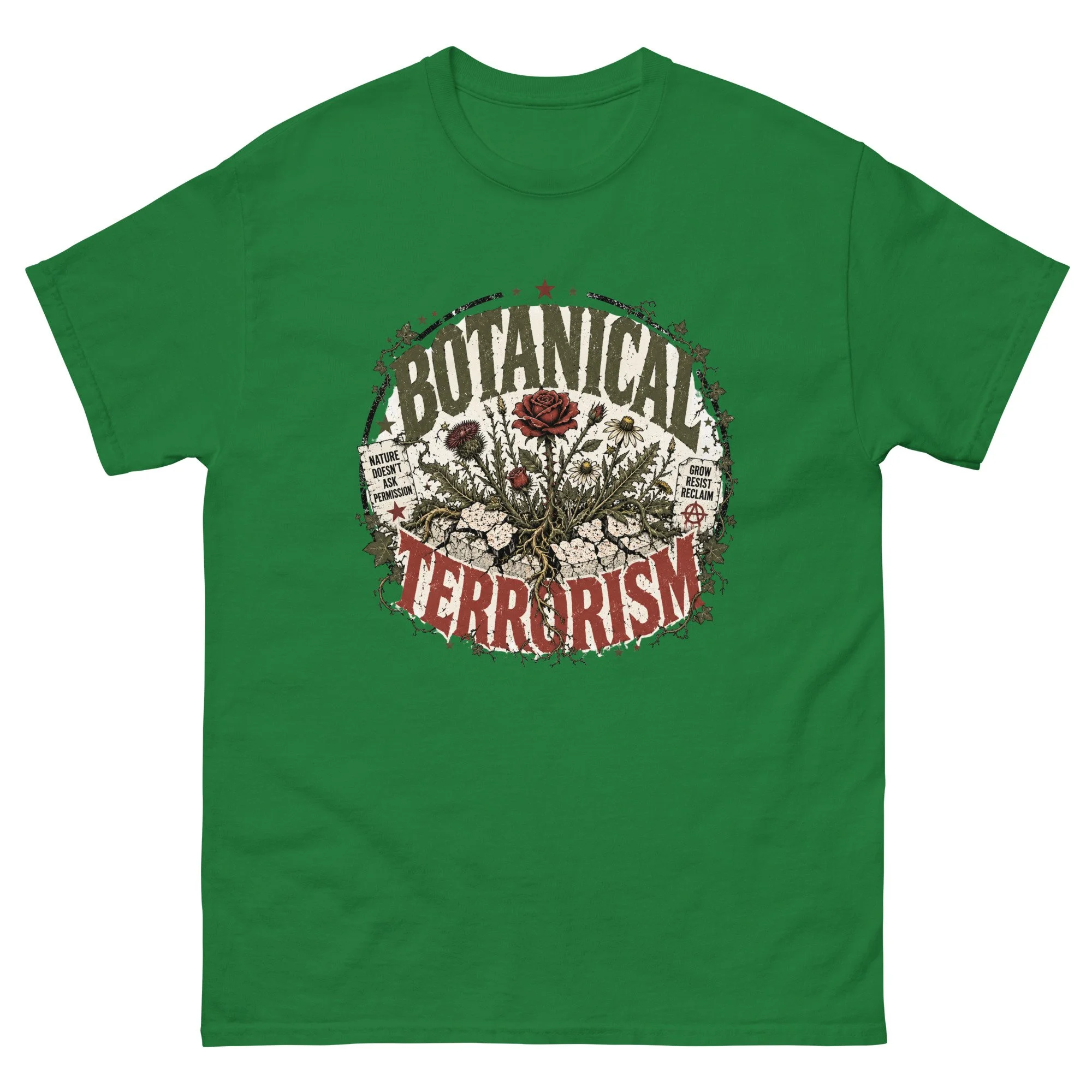 unisex-classic-tee-turf-green-front-6a4993b7f1082.jpg