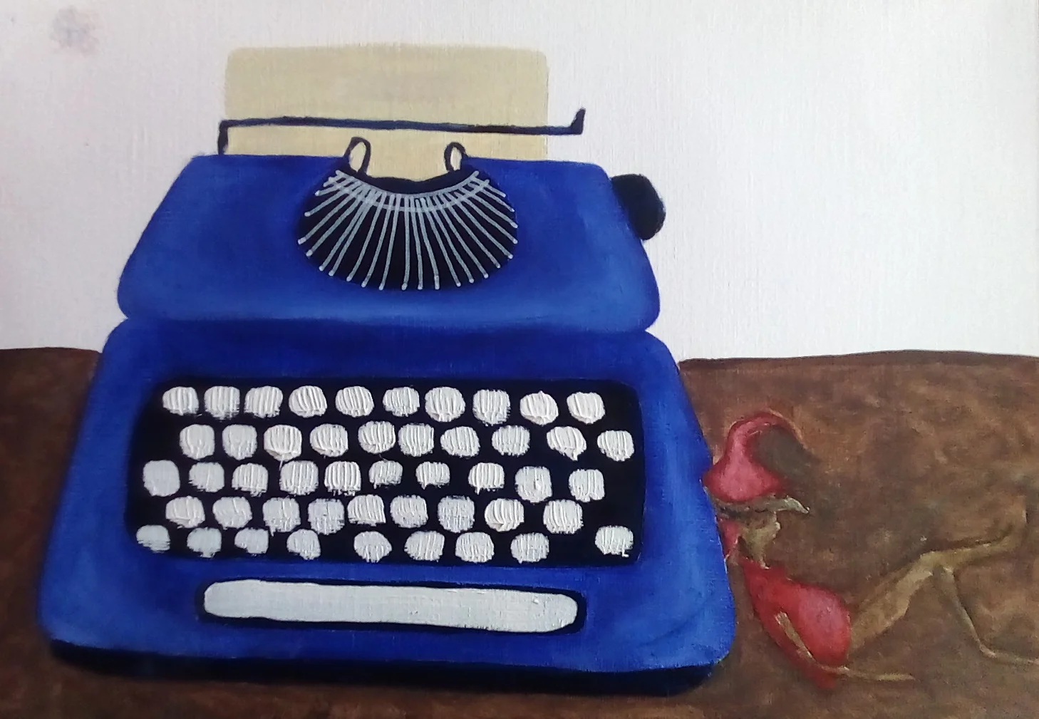 The Writing Elf, Oils, Angie Noll