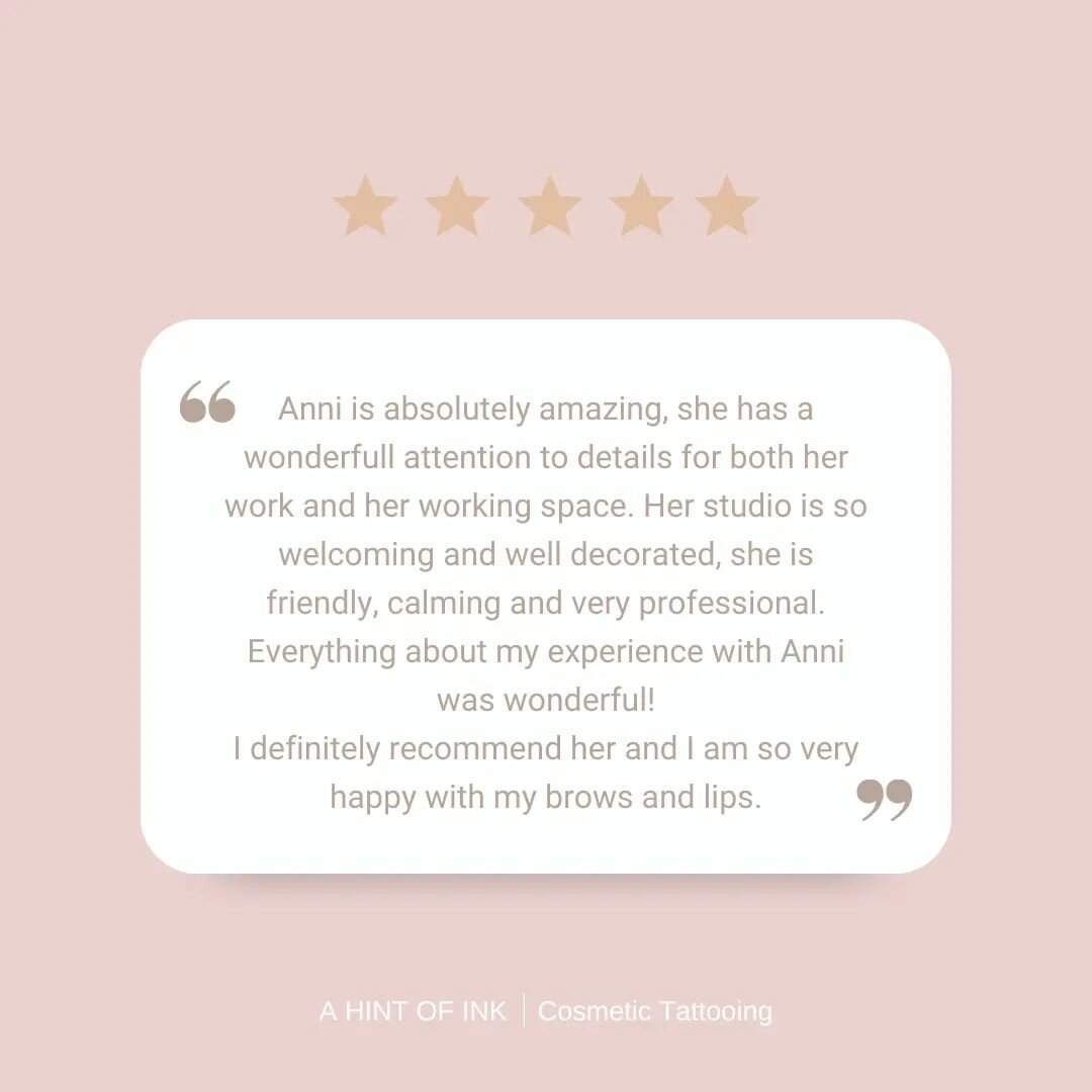 I'm so grateful for each and every one of my amazing clients. Reviews like this truly make my day. Thank you! 💞