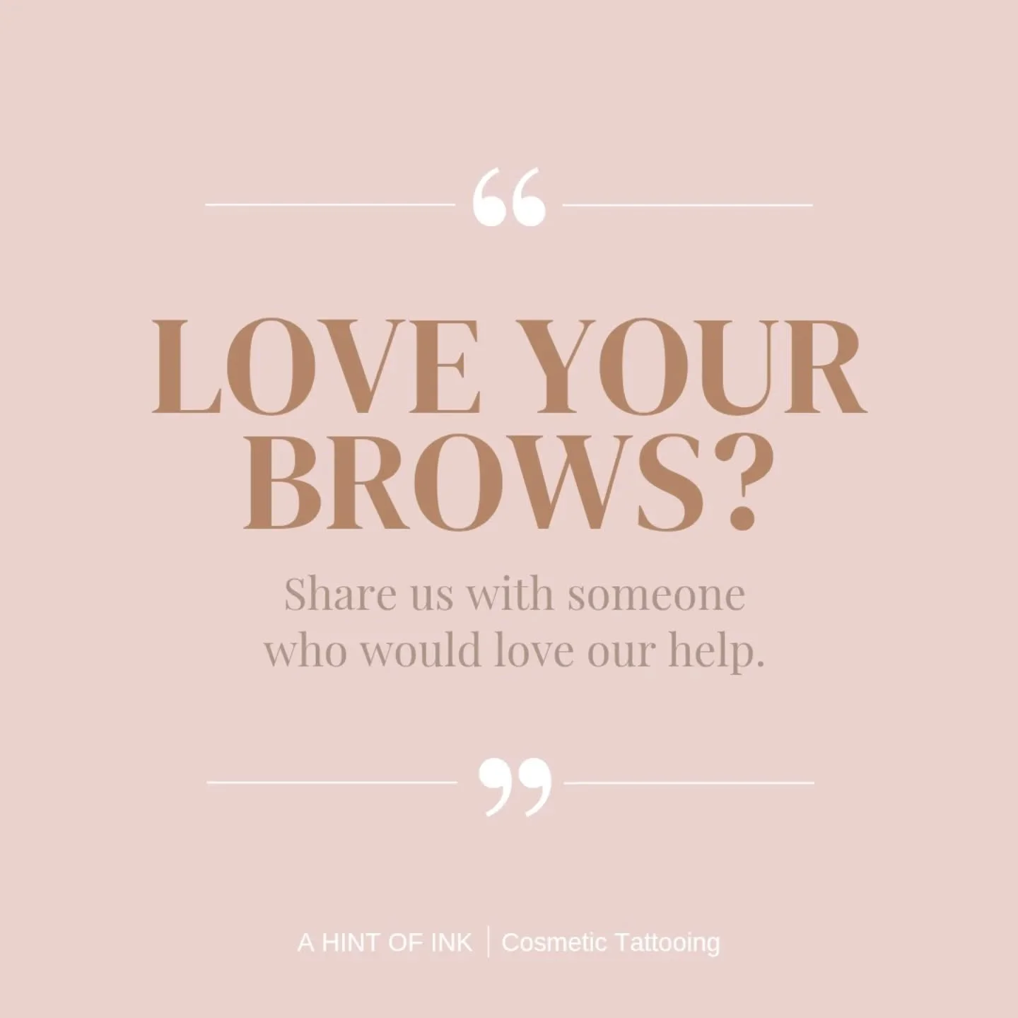 Most of our beautiful clients come to us through word of mouth, and for that, we are so thankful. Whether it&rsquo;s a sister, a best friend, or a workmate, we love meeting the people you care about and helping them feel their best. Thank you for tru