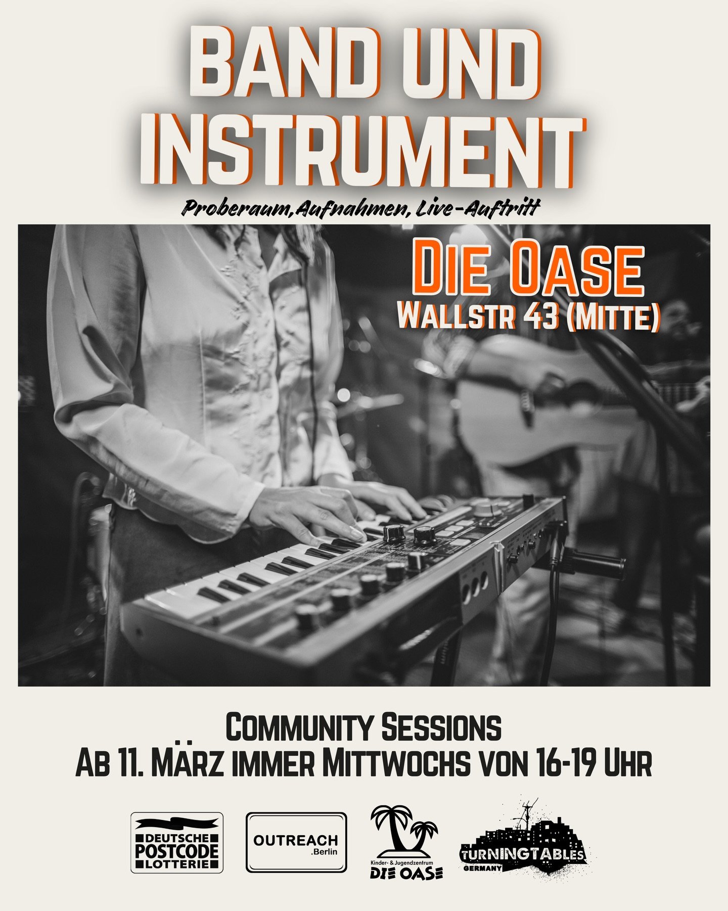 XOXO

ab sofort starten die &ldquo;Turning Tables Community Sessions&rdquo;. Gemeinsam mit unseren Kooperationspartner:innen organisieren wir das Jahr &uuml;ber verschiedene musikorientierte Angebote f&uuml;r junge Menschen im Alter von 10 bis 27 Jah