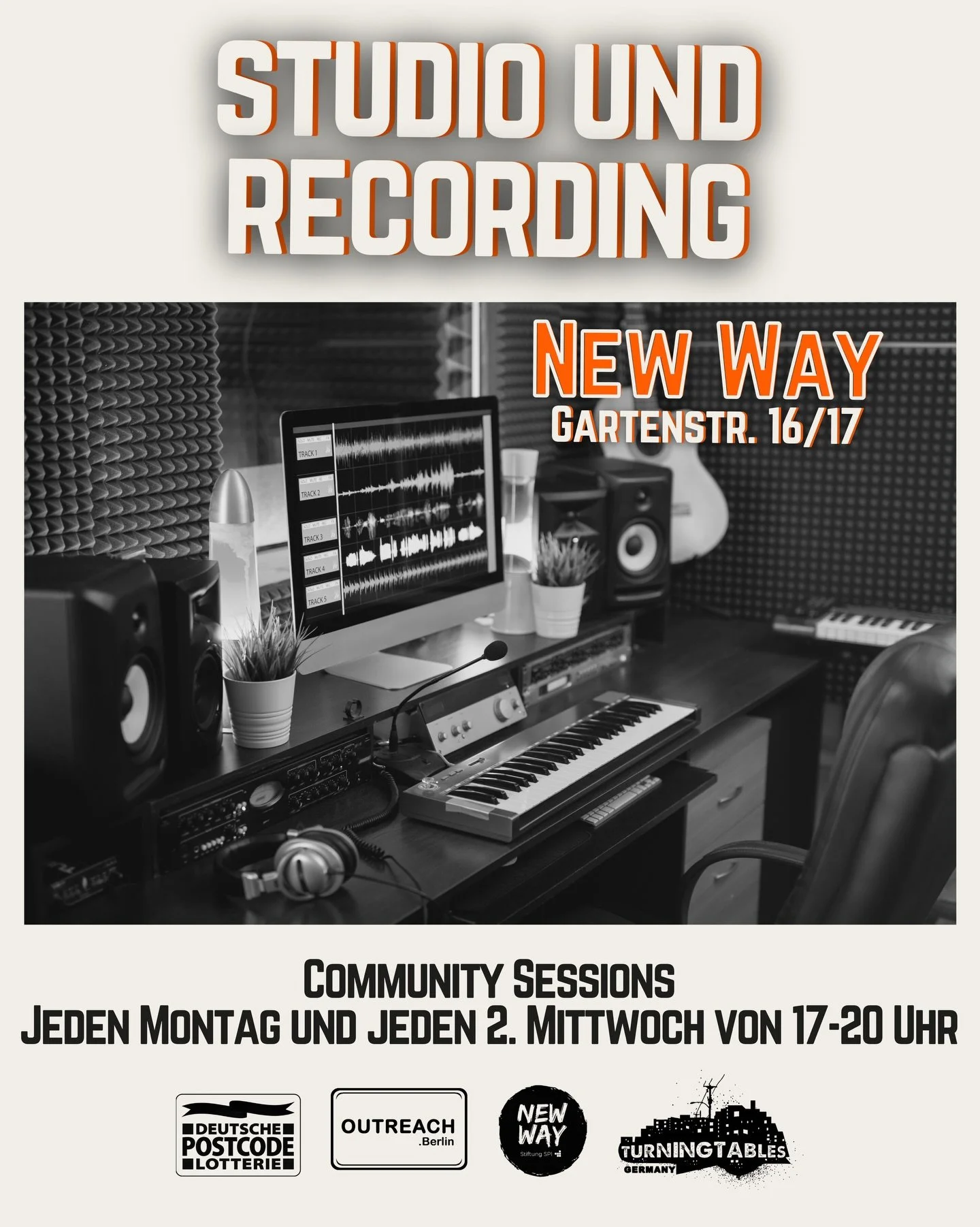 XOXO

ab sofort starten die &ldquo;Turning Tables Community Sessions&rdquo;. Gemeinsam mit unseren Kooperationspartner:innen organisieren wir das Jahr &uuml;ber verschiedene musikorientierte Angebote f&uuml;r junge Menschen im Alter von 10 bis 27 Jah