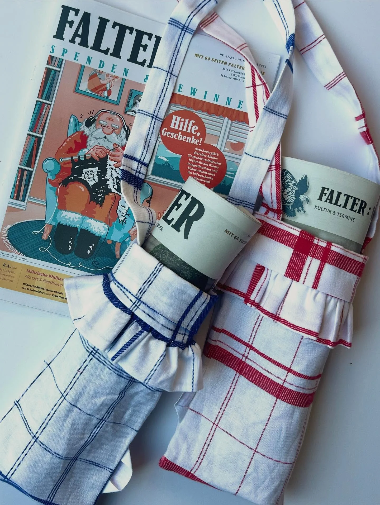 HILFE GESCHENKE.

Im Weihnachtsextra der @falter.diewochenzeitung findest du jedes Jahr sinnvolle Geschenkideen mit denen du auch helfen kannst. 

Mit jedem Gebot auf eins der vorgestellten Geschenke spendest du zu Gunsten des @integrationshaus_wien 
