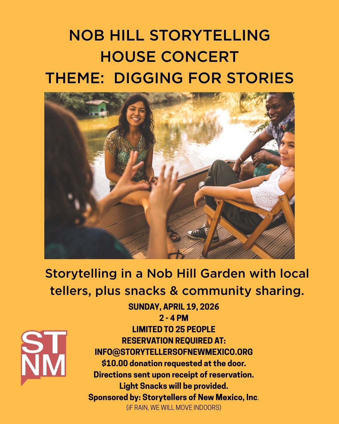 Nob Hill Storytelling House Concert: Digging for Stories