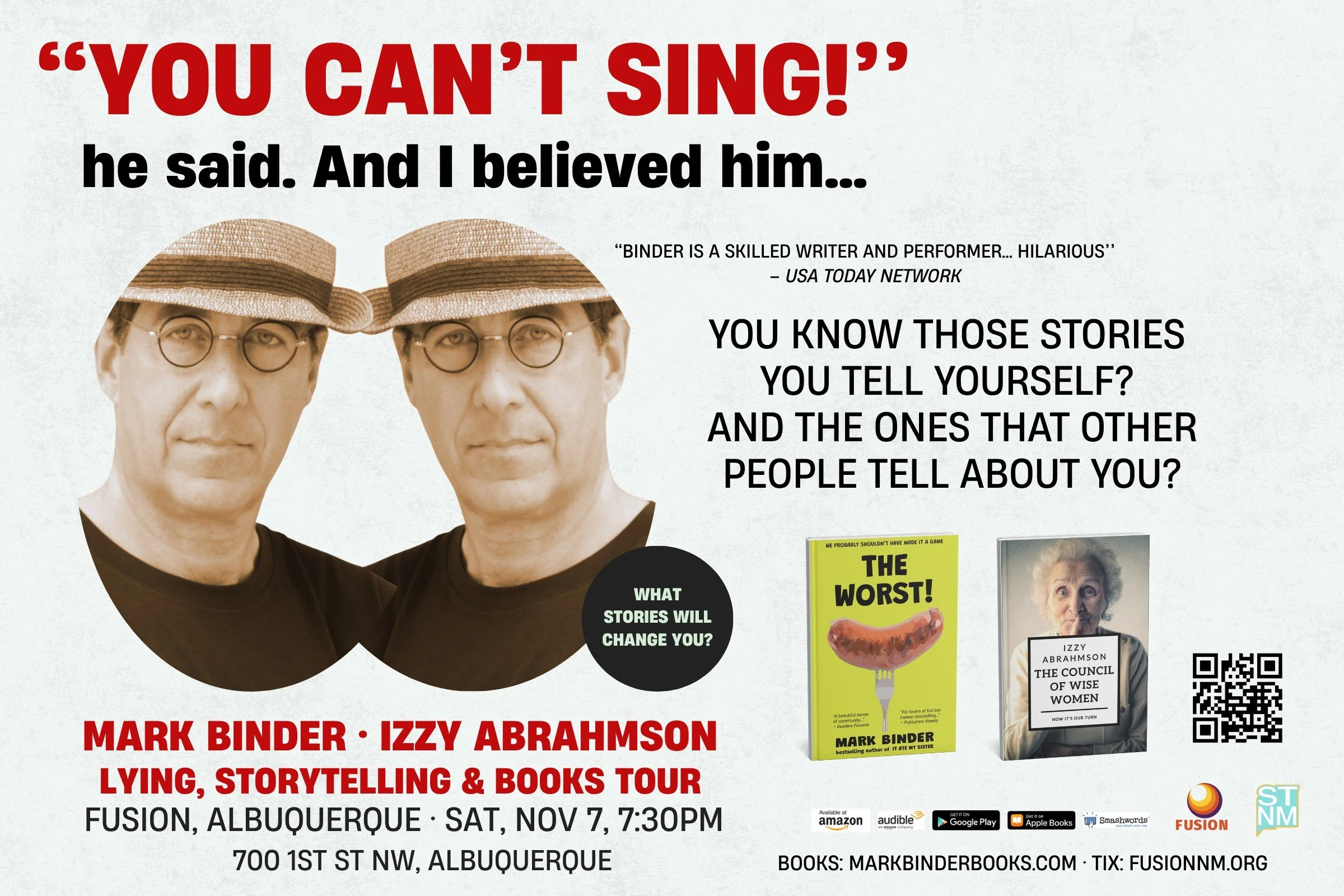 "YOU CAN'T SING!" he said. And I believed him...